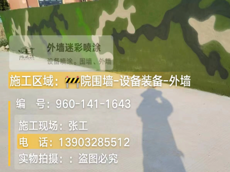 河源 迷彩漆喷涂价格（按平方米计费）